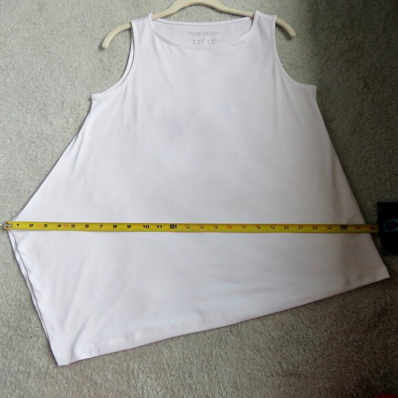 NWOT Susan Graver XXS Modern Essential Sleeveless Hi Low Liquid Knit White Tank - Picture 12 of 16